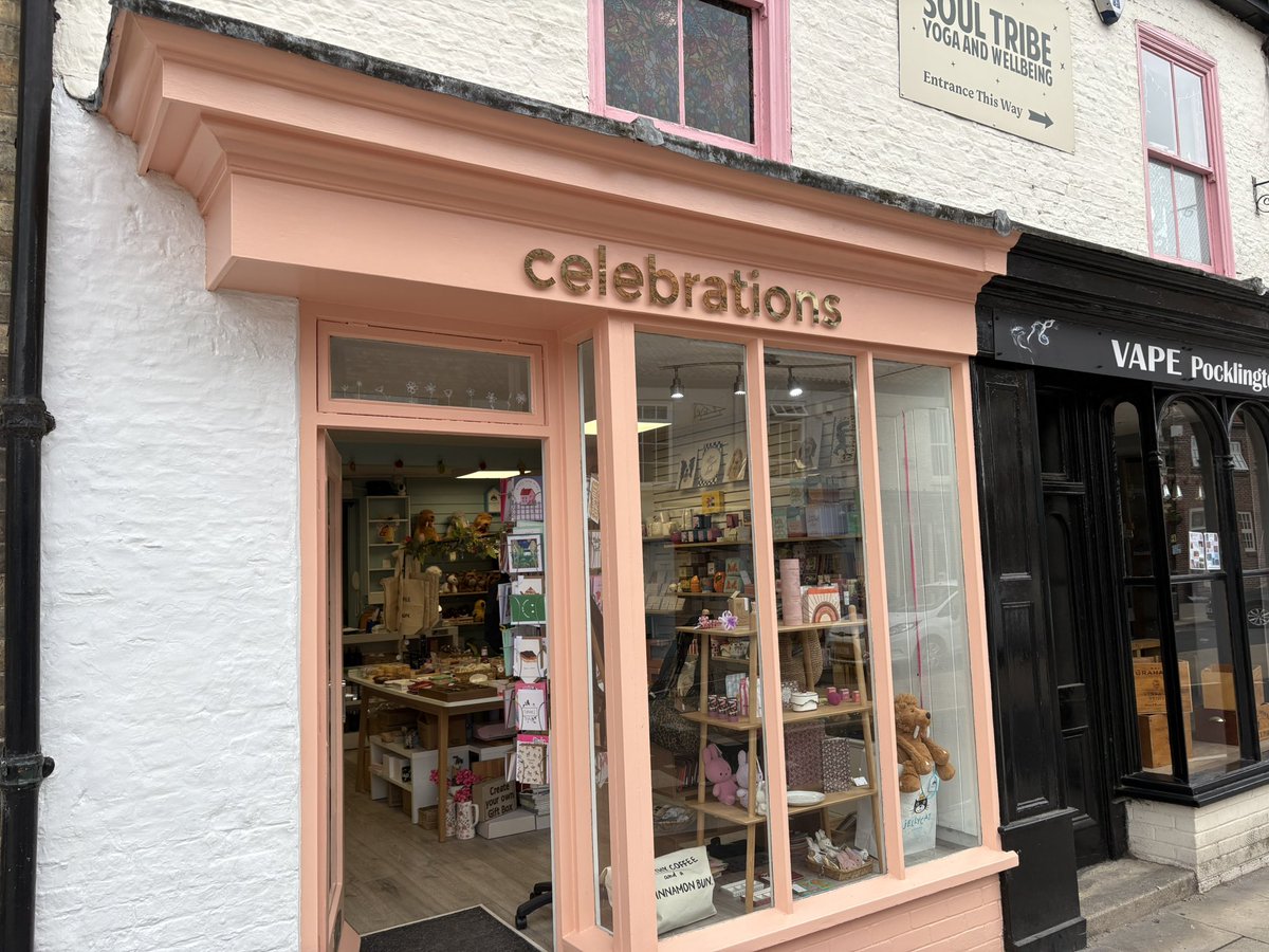 EYSG_BEVERLEY's tweet photo. Signage recently completed for new client, @celebrations_pocklington
Check them out for all your gift ideas.
Thank you for your business!
We offer design, manufacture and installation on interior and exterior signs and graphics.
#business #signage #signagesolutions #signs https://t.co/ANcSywi1vR