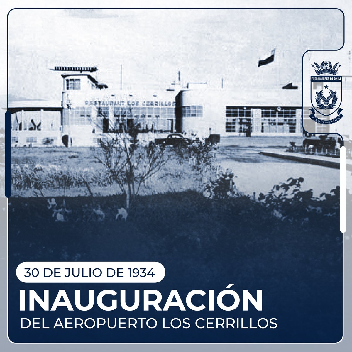 El Puerto Aéreo Los Cerrillos fue un hito fundamental para la aviación en #Chile. La visión y generosidad del filántropo estadounidense Daniel Guggenheim, al donar este aeródromo al Estado, impulsó un avance sumamente significativo para 🇨🇱. Hoy recordamos su inauguración en 1934.