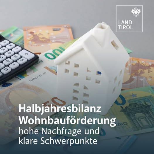 #Wohnbauförderung-Halbjahresbilanz: 223 Millionen Euro an Wohnbauförderung im ersten Halbjahr 2025 zugesichert – davon über 150 Millionen Euro für Neubauprojekte #inTirol tirol.gv.at/presse/meldung…