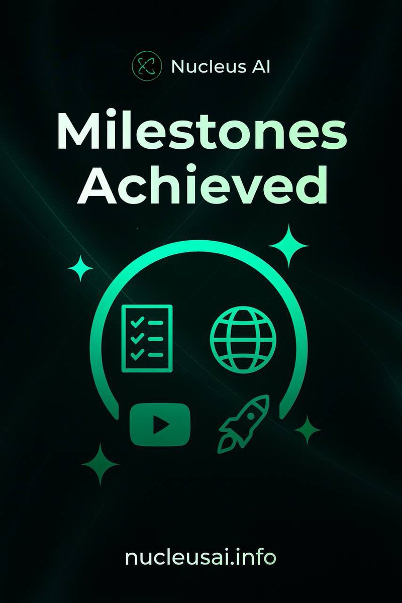 NucleusAI_ETH's tweet image. Nucleus AI – Building the Future of AI-Powered Web3

Over the past few weeks, Nucleus AI has been moving at lightning speed, turning our vision of a no-code AI-powered blockchain ecosystem into reality. Here’s what we’ve accomplished so far:

✅ Testnet Launchpad Live – Seamless…