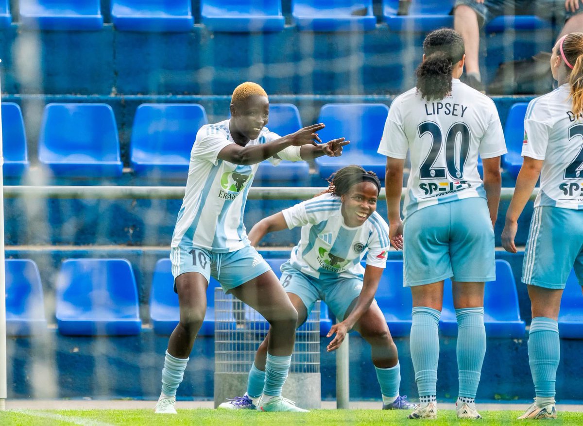 Alie Bittar (@bittar32) on Twitter photo Sierra Leone's Kumba Brima on her <a href="/UWCL/">UEFA Women’s Champions League</a> debut majestically scored four for <a href="/RigaFC_Official/">Riga FC</a> Women in the first qualifying round - Semi-finals at the Stade Achille Hammerel stadium in Luxembourg 11', 18', 24', 55'
<a href="/SLFA_sl/">Sierra Leone Football Association</a> <a href="/CAFwomen/">CAF Women’s Football</a> <a href="/football_sierra/">Sierra Leone Football News</a> Sierra Leone's Kumba Brima on her <a href="/UWCL/">UEFA Women’s Champions League</a> debut majestically scored four for <a href="/RigaFC_Official/">Riga FC</a> Women in the first qualifying round - Semi-finals at the Stade Achille Hammerel stadium in Luxembourg 11', 18', 24', 55'
<a href="/SLFA_sl/">Sierra Leone Football Association</a> <a href="/CAFwomen/">CAF Women’s Football</a> <a href="/football_sierra/">Sierra Leone Football News</a>