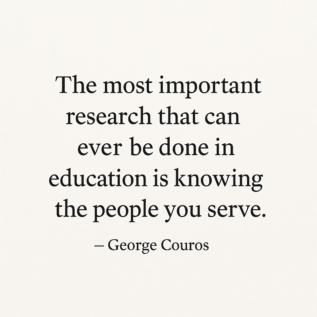 gcouros's tweet image. "The idea of relationships in teaching, learning, and leadership is not being the same thing to all people, but doing everything you can to bring out the individual best in the people you serve."

5 Questions to Ask Your Students To Start the School Year - mailchi.mp/georgecouros/t…