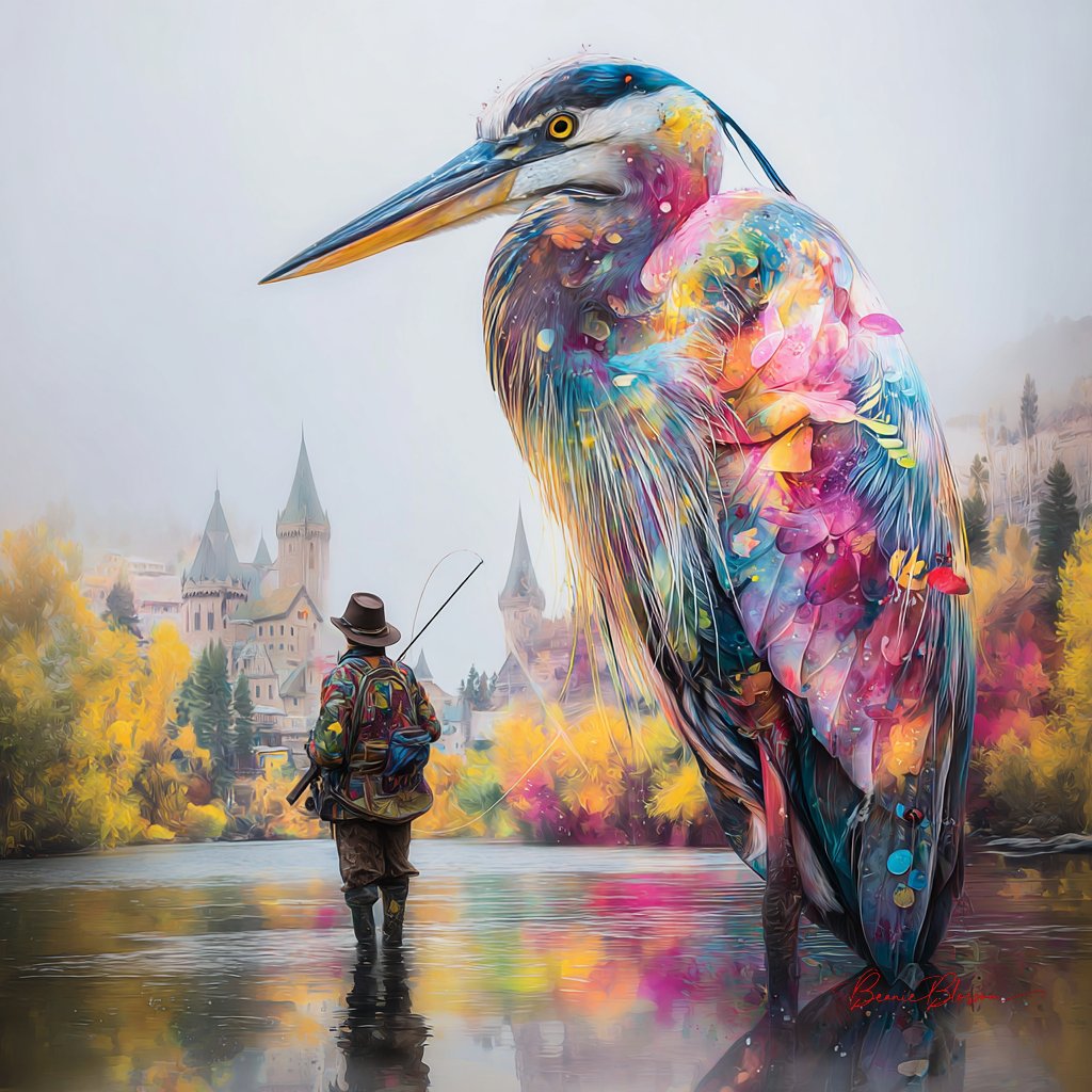 The Fisherman and the Rainbow Heron

#AIArtWork #AIArt #AIArtists #AIArtCommunity