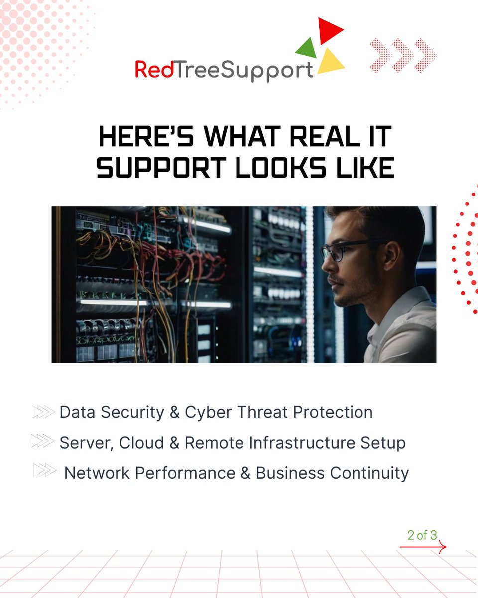 redtreesup2024's tweet image. Still think IT support is just about fixing slow computers or resetting passwords?🔍
🌐 Join us now—visit our website! lnkd.in/gRiEgiWZ  
  #RedTreeSupport #SmartITSolutions 
#BusinessITSupport #TechSupportExpert
#SecureYourBusiness #ModernITSupport #CloudAndSecurity
