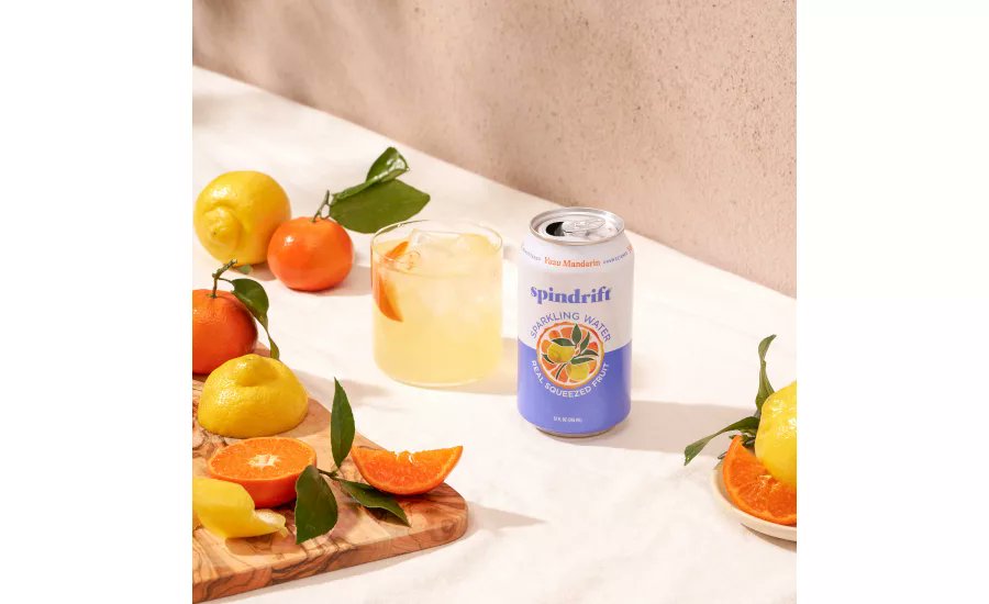 BeverageInd's tweet image. A drink for summer, Yuzu Mandarin’s first batch debuts as an online-exclusive for the brand’s most avid fans, the company says. #NewProducts #Spindrift #SparklingWater
Image courtesy of Spindrift Sparkling Water 

brnw.ch/21wUxkr