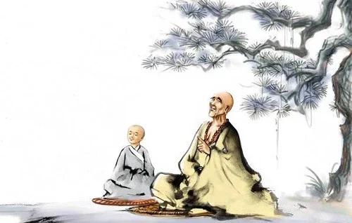 Trên đỉnh núi YÊN TỬ, mây trắng lững lờ trôi, Thiền Sư ngồi thiền trên tảng đá xanh, khí chất thanh thoát như hạc giữa trời. Một người truy cầu, áo vải đơn sơ, ánh mắt cháy bỏng khát vọng thịnh vượng và giác ngộ, bước đến, chắp tay kính cẩn:

“Thưa