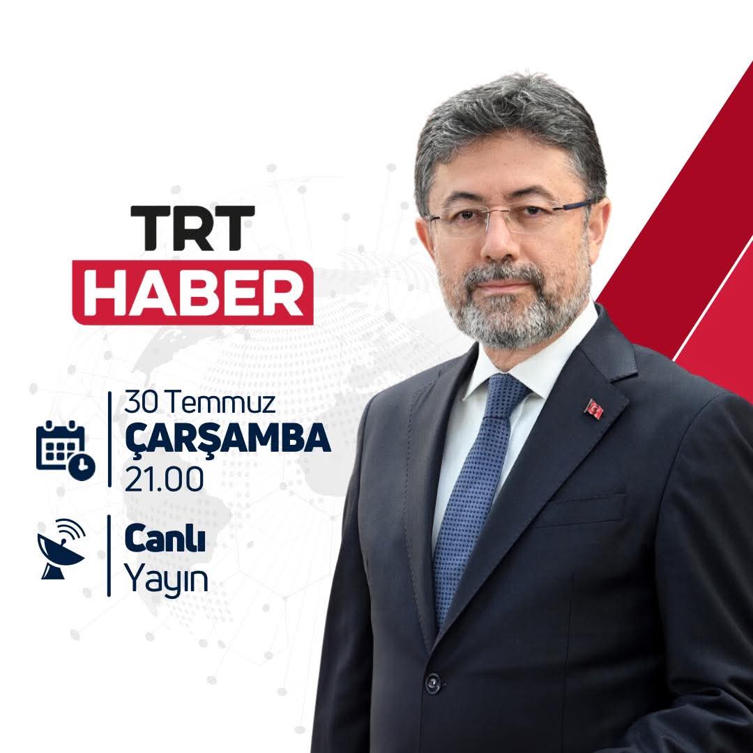 Bu akşam TRT Haber canlı yayınında orman yangınlarıyla mücadelemizi ve Bakanlığımızın sahadaki çalışmalarını değerlendireceğiz.

🗓️ 30 Temmuz Çarşamba
⏰ 21.00
📺 TRT Haber