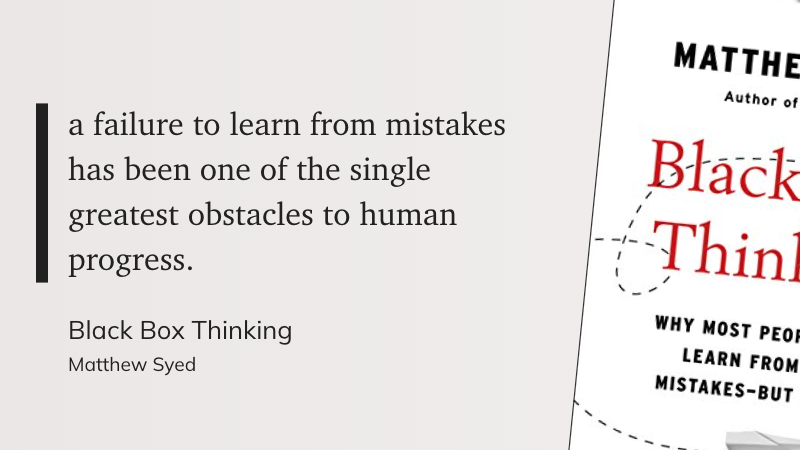 JStoneVB's tweet image. "a failure to learn from mistakes has been one of the single greatest obstacles to human progress."