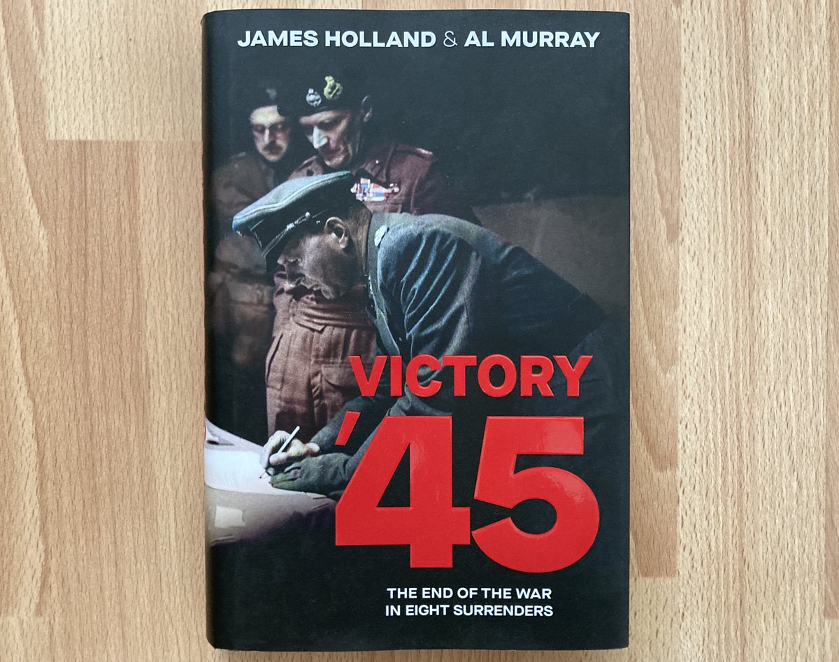 This has been a fascinating read - I picked up <a href="/James1940/">James Holland</a> and <a href="/almurray/">Al Murray 🇺🇦</a>'s 'Victory '45' when I was at Tankfest at the <a href="/TankMuseum/">The Tank Museum</a> last month. A fresh way of looking at the remarkable stories around the surrenders that finally brought #WW2 to an end across the world.