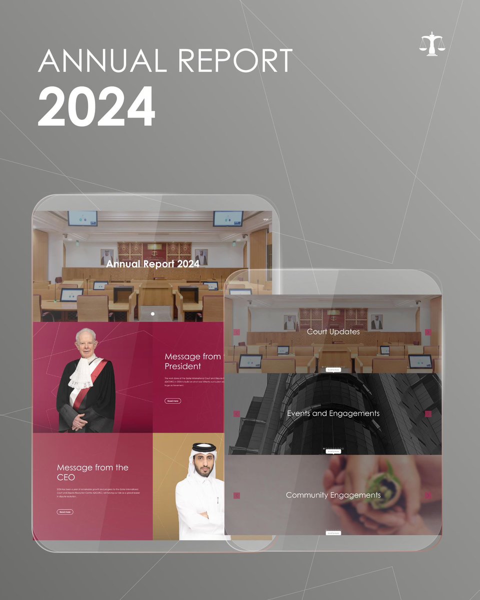 We’re pleased to share the #QICDRC 2024 Annual Report — highlighting a year of growth, innovation, and commitment to accessible justice.

Explore the key developments: qicdrc.gov.qa/annual-review-…