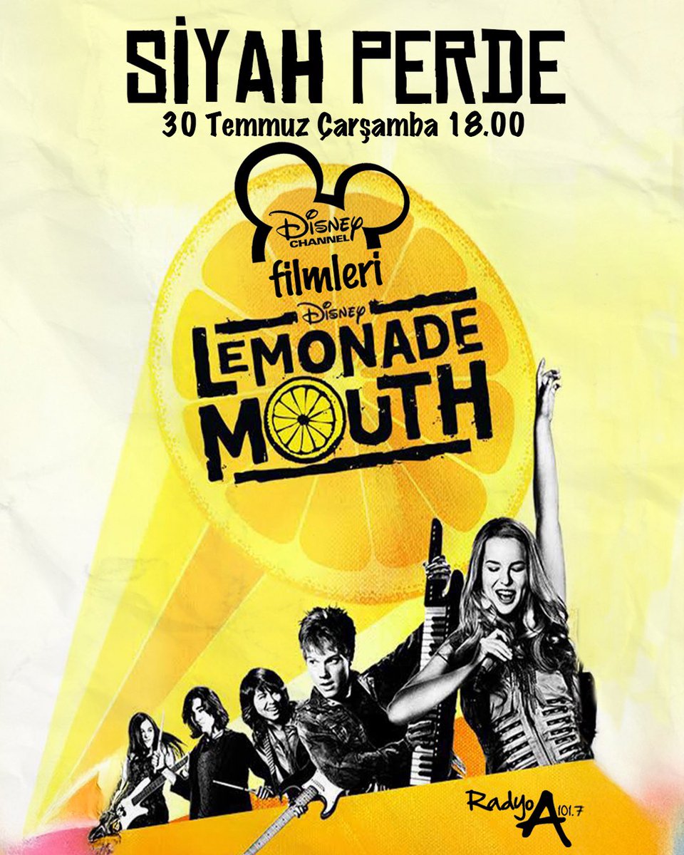 Siyah Perde programında bugün “Lemonade Mouth” hakkında konuşulacak. 

Siyah Perde, her Çarşamba saat 18.00'de 101.7 Radyo A'da 🎞

🔗Canlı yayını dinlemek için: radyoa.anadolu.edu.tr/dinle/web/