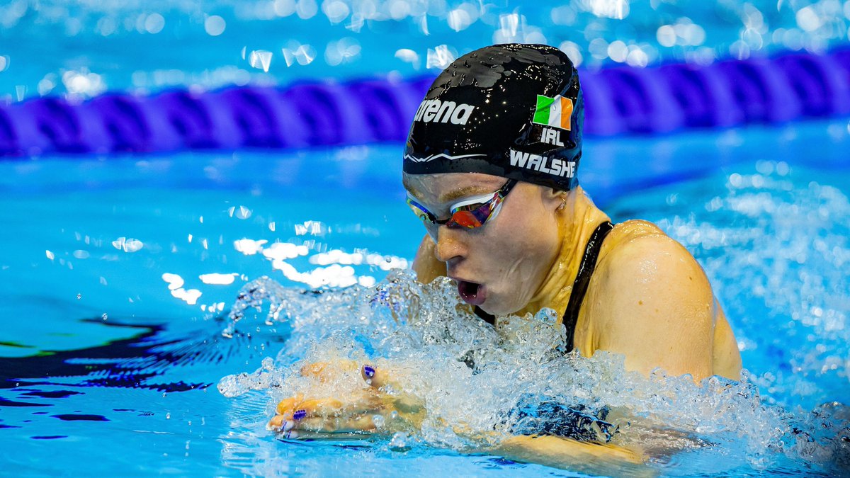 Ellen Walshe has qualified for the final of the women's 200m butterfly at the #WorldAquaticsChampionships in Singapore, breaking her own national record in the process: rte.ie/sport/swimming…