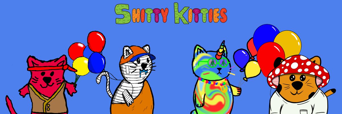 JoeJoBabbit NFTs (@joejobabbitnft) on Twitter photo all 4 <a href="/ShittyKitties_/">shittykitties.algo</a> versions are ready to party.
Someone said bring the balloons..........
#ShittyHype
show me your kitties with balloon's all 4 <a href="/ShittyKitties_/">shittykitties.algo</a> versions are ready to party.
Someone said bring the balloons..........
#ShittyHype
show me your kitties with balloon's
