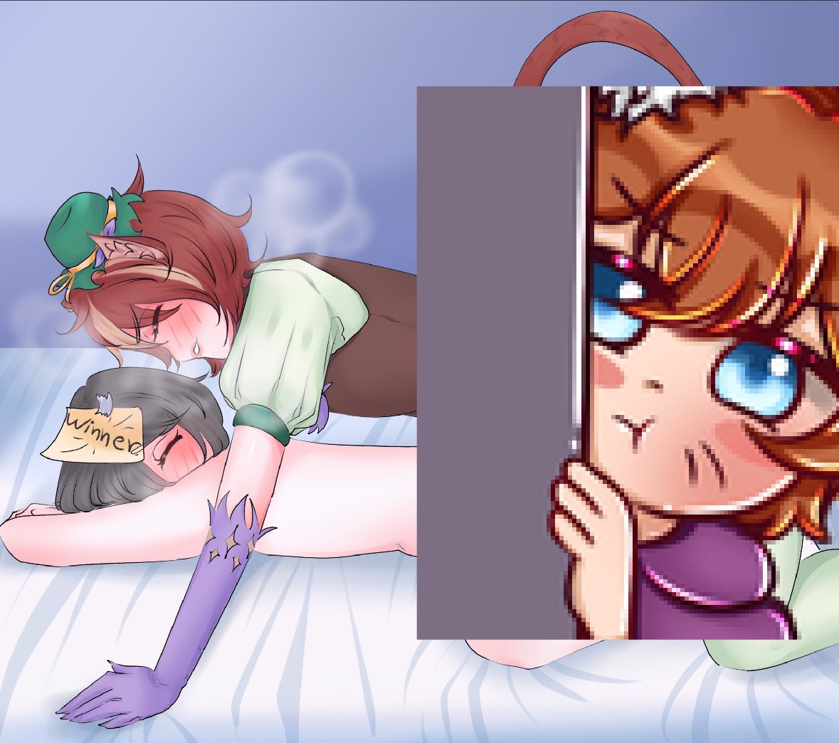 Fun event time !!!!! Thanks to the lovely <a href="/YukiChan_comic/">🌸Yuki-cham🌸(🔞 commission's open)</a> , YOU can star in my next commission! All u gotta do is ♥️ , ♻️ , and follow!!! (also drop a reference sheet for ur sona) to star in it! who doesn’t love a bro hug every nyow and then? :3 picking the winner next Monday!