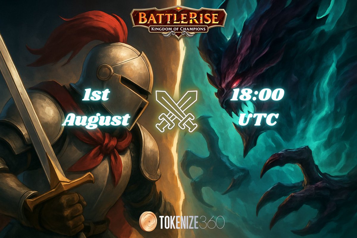 Tokenize 360 (@tokenize360) on Twitter photo A mobile turn-based adventure RPG with $500 in rewards?🤯
<a href="/BattleRiseGame/">BattleRise: Kingdom of Champions</a> Game Night is coming, Aug 1 at 18:00 UTC 📅
Build a roster of champions, power them up with legendary artifacts, and battle across three thrilling game modes.
Available on Android & iOS
Let’s rise ⚔️ A mobile turn-based adventure RPG with $500 in rewards?🤯
<a href="/BattleRiseGame/">BattleRise: Kingdom of Champions</a> Game Night is coming, Aug 1 at 18:00 UTC 📅
Build a roster of champions, power them up with legendary artifacts, and battle across three thrilling game modes.
Available on Android & iOS
Let’s rise ⚔️