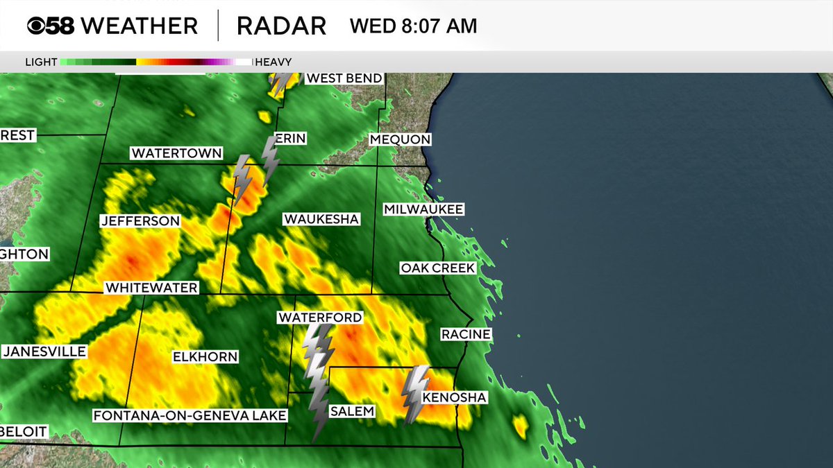 Showers and storms moving in from the southwest.  This is round one of several.  Grab the rain gear and slow it down on the roads today.  Better weather coming for State Fair on Thursday.