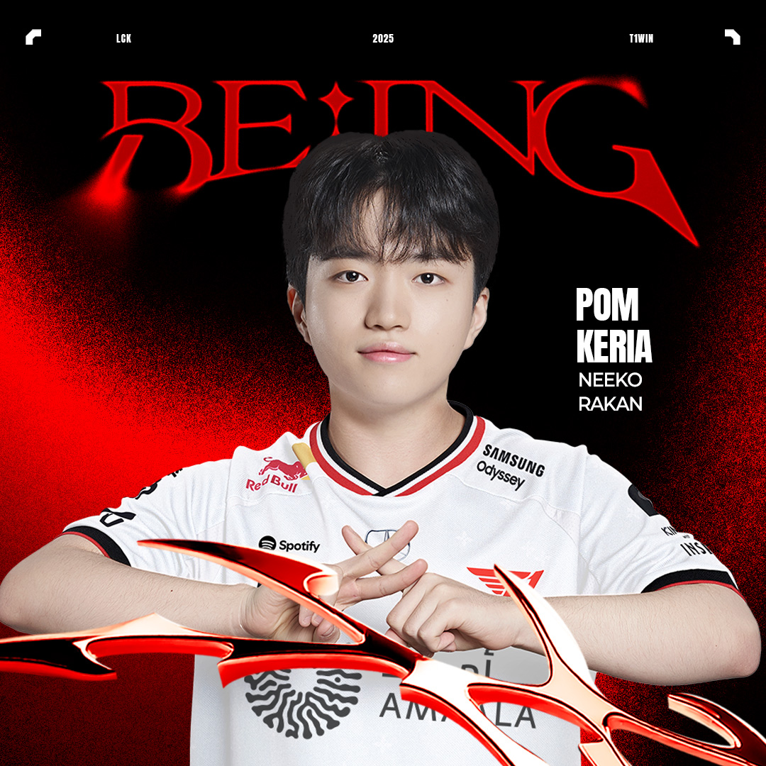 [2025 #LCK Round 3 vs KT]

3연승과 함께 3연속 POM, 누구?
Who is our POM three times in a row with a win?

#TogetherAs1