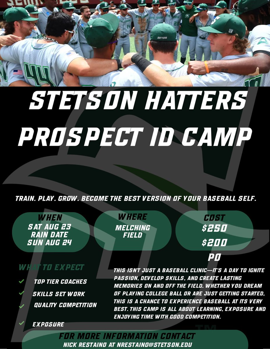August Camp filling up fast!! Register today……

stetsonbaseballcamps.totalcamps.com/shop/EVENT