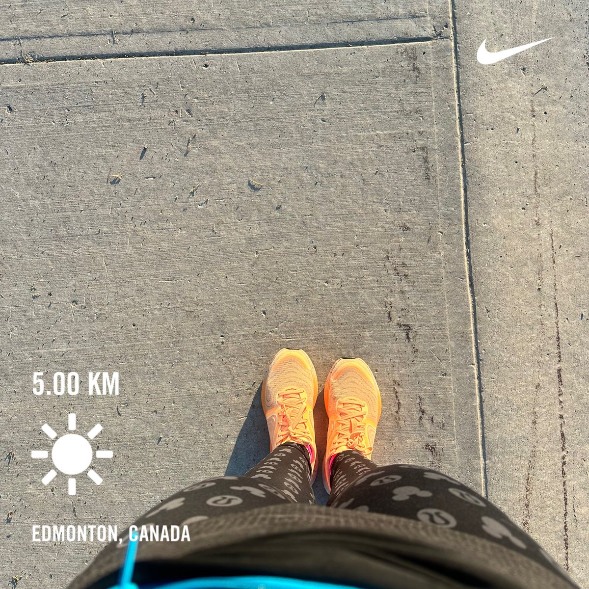 All the runs I have left this week are between 60-67 mins… and that’s just not possible on these early mornings. So I did a recovery 5K this morning between 10K and half marathon pace and called it a day. #yegvirtualrunningclub ☀️🥰🏃🏻‍♀️🥱💪🏼 #yegrunning