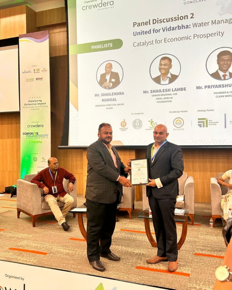 MicroFilterX's tweet image. 🙏 Honored to represent Microfilter Polymers Ltd. as a panelist at the Corporate Philanthropy Conclave &amp;amp; Leadership Summit 2025 hosted by IIM Nagpur and Crowdera Foundation.
#IIMNagpur #LeadershipSummit2025 #MicrofilterPolymers #WaterManagement #CleanWater #SustainableGrowth