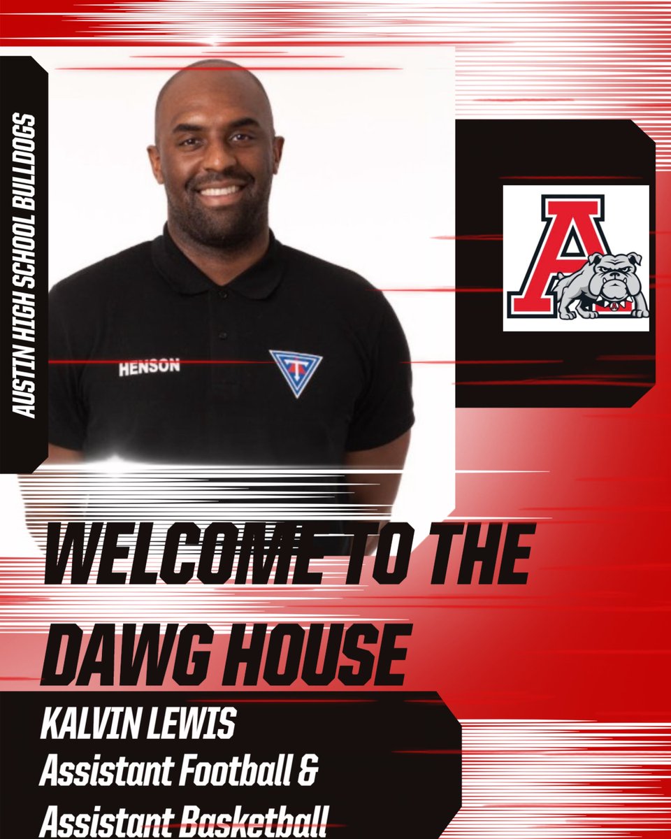 Welcome Kalvin Lewis to the Austin Bulldog coaching staff! Coach Lewis will be working with the Running Backs in addition to joining the Basketball coaching staff in the winter!