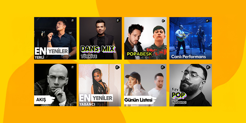 Müzik hep taze, keyif hep yerinde. 🤩 Haftalık listeler fizy'de seni bekliyor. 🎶🎵