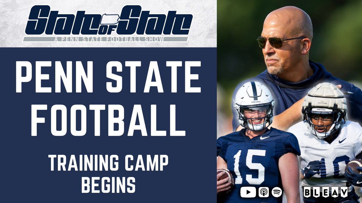 STATE of STATE - A Penn State Football Show (@stateofstatepod) on Twitter photo 🚨NEW EPISODE🚨
#STATEofSTATE | <a href="/theking1/">Justin King | IG: J.King_LIG</a> & <a href="/TomHannifan/">Tom Hannifan</a>
#PennState Training Camp begins!
>> Position battles, news & notes
🎧Apple: podcasts.apple.com/us/podcast/sta…
🎧Spotify: open.spotify.com/show/5tW23bOXn…
📺YouTube: youtube.com/@stateofstate?…
<a href="/BleavNetwork/">Bleav</a> <a href="/BetOnline_ag/">BetOnline</a> 🚨NEW EPISODE🚨
#STATEofSTATE | <a href="/theking1/">Justin King | IG: J.King_LIG</a> & <a href="/TomHannifan/">Tom Hannifan</a>
#PennState Training Camp begins!
>> Position battles, news & notes
🎧Apple: podcasts.apple.com/us/podcast/sta…
🎧Spotify: open.spotify.com/show/5tW23bOXn…
📺YouTube: youtube.com/@stateofstate?…
<a href="/BleavNetwork/">Bleav</a> <a href="/BetOnline_ag/">BetOnline</a>