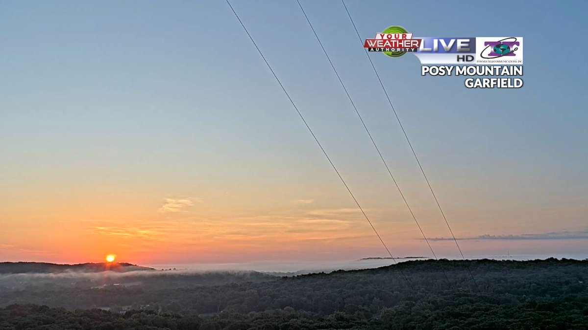 Check out this beautiful sunrise that we had this morning here in Northwest Arkansas and the River Valley! Those reds and oranges were popping off before another toasty afternoon! #ARwx #NWANews