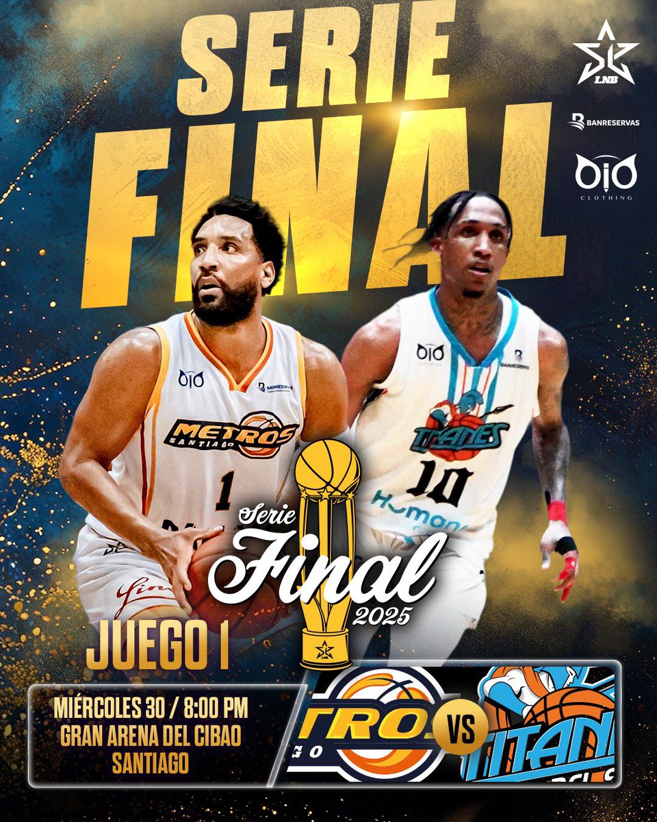 Hoy inicia la batalla final entre Metros y Titanes 🚊 ⚔️ 

¿Quién se quedará con la corona? 🏆 

#LNB #LaSuperLiga