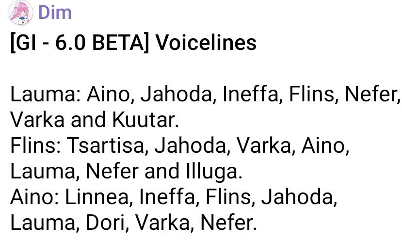 O FLINS TEM UMA VOICELINE SOBRE A TSARITSA, FINALMENTE ALGO SOBRE A ARCONTE MAIS DIVA DO JOGO