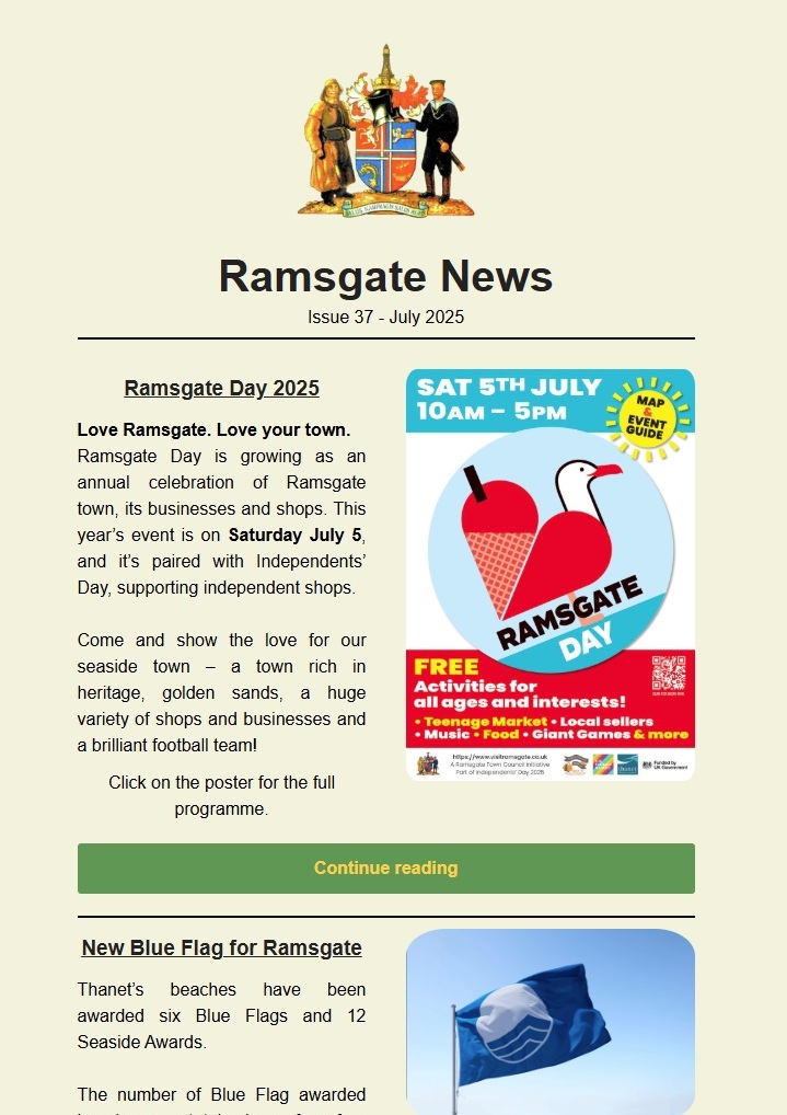 RamsgateTown's tweet photo. π£ Stay in the Know with Our Newsletter! π°π©
Hey, Ramsgate residents! Sign up for our Keep Me Updated Newsletter and be the first to know about exciting local news and potential events! ππ #KeepMeUpdated #Ramsgate #RamsgateTownCouncil
π Sign up now: https://t.co/6oJM7SotNZ https://t.co/ueQx5c47ri