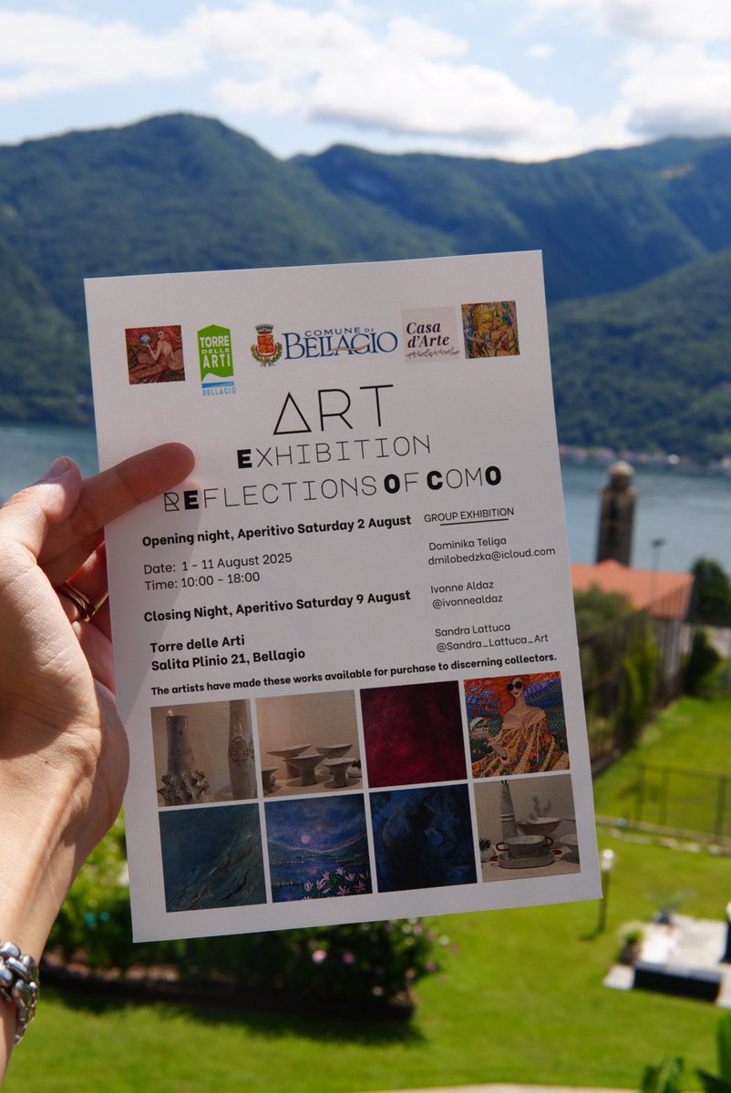 Sooo this is happening…

My first group exhibition – in Bellagio, Lake Como. A place I once dreamed of visiting, now holding space for my art. 

Grateful, surreal, and a little emotional.