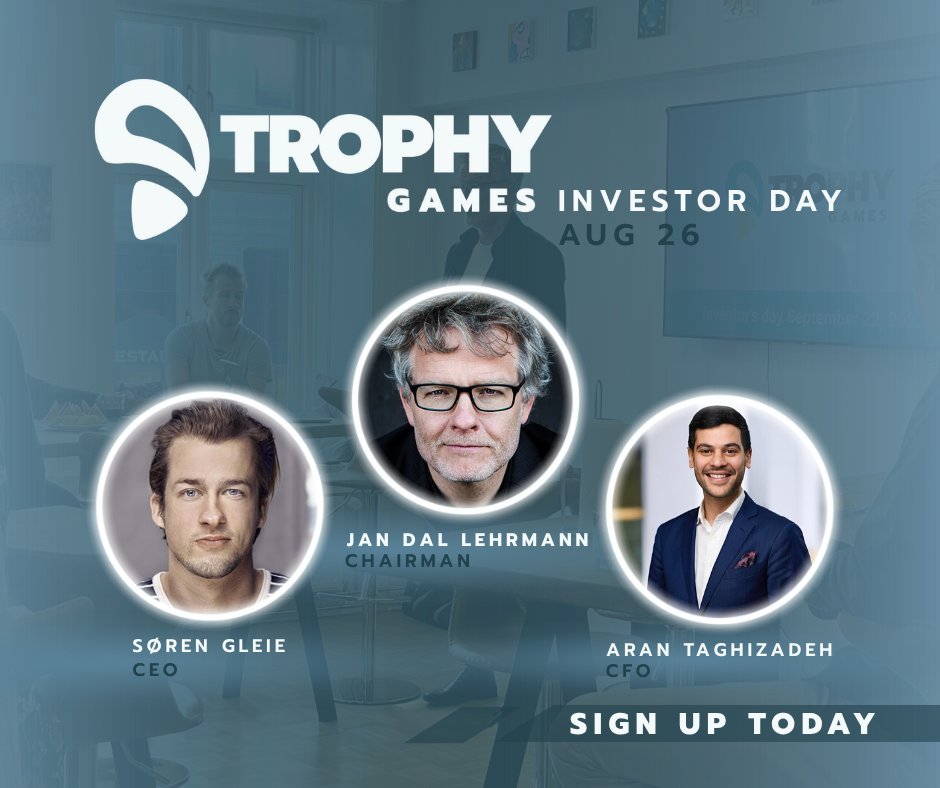 Trophy Games: Investor Day 2025!

Join us for an afternoon of presentations and insights from our board and management team.

View the full event schedule and sign up via trophy-games.com/investor

#firstnorth #aktier #investering #børsen #gamesindustry #TrophyGames