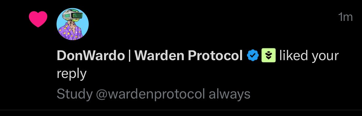 What makes <a href="/wardenprotocol/">Warden</a> special isn’t just the tech…it’s the community.

Every day, people show up, build, share, support, and push the vision forward. It’s not hype; it’s real builders building something that’ll last beyond the noise.

When core members like <a href="/WardoDon/">DonWardo | Warden Protocol</a> take