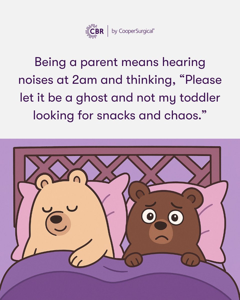 💜 Being a parent means hearing footsteps at 2 a.m. and thinking,“Please be a ghost. Please be a ghost.”

Because at least the ghost doesn’t ask for a snack. 👻💜