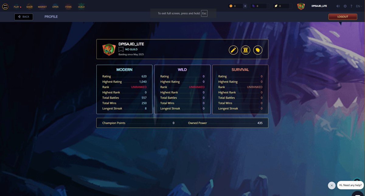 Grinding ranked matches with Ghost Modern deck. Let’s go! #Splinterlands <a href="/YieldGuild/">Yield Guild Games</a> <a href="/Splinterlands/">Splinterlands</a>