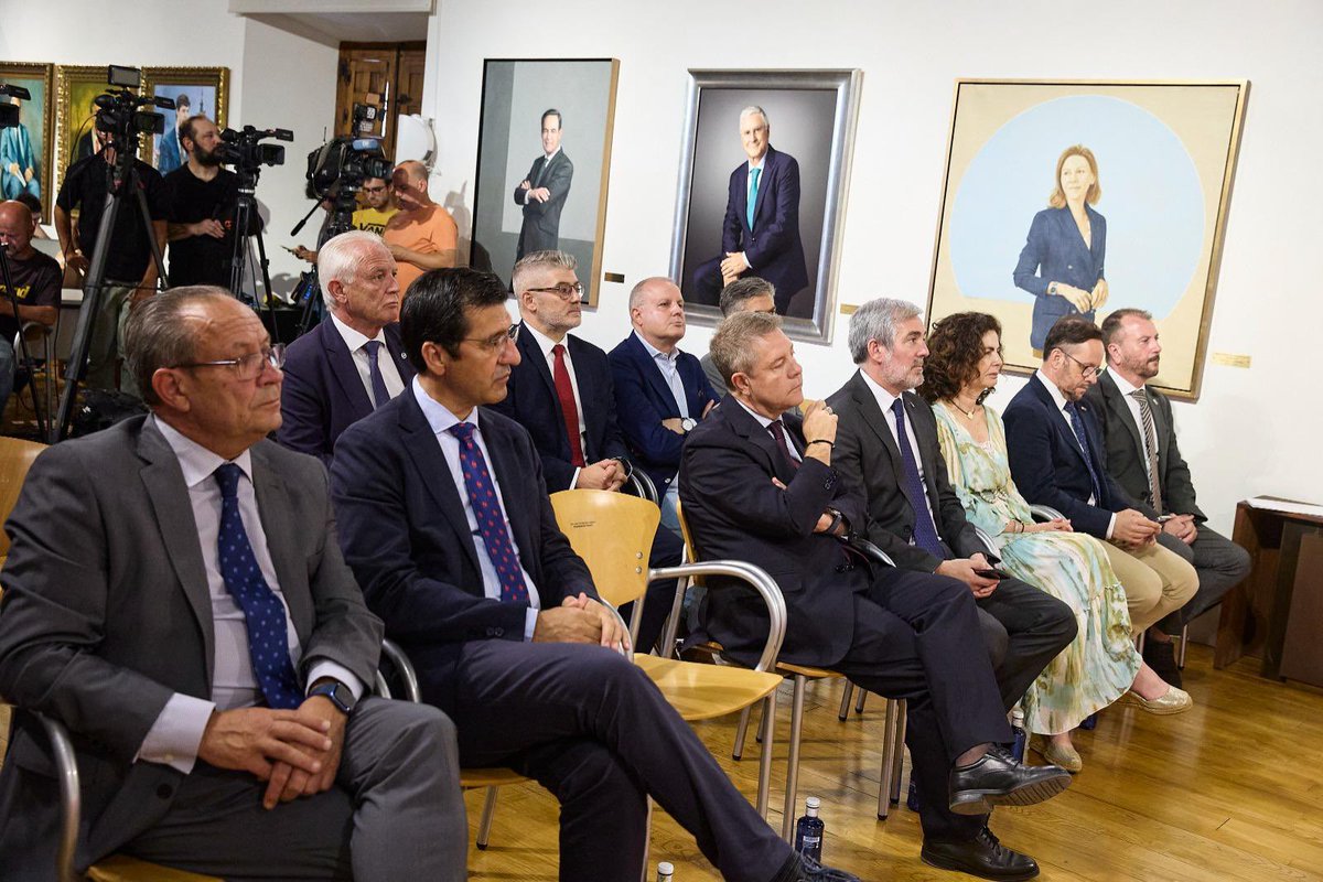 📸 La consejera Matilde Asián asiste en la jornada de hoy junto al presidente de Canarias, Fernando Clavijo, a la firma del convenio de colaboración en materia de datos con Castilla-La Mancha.