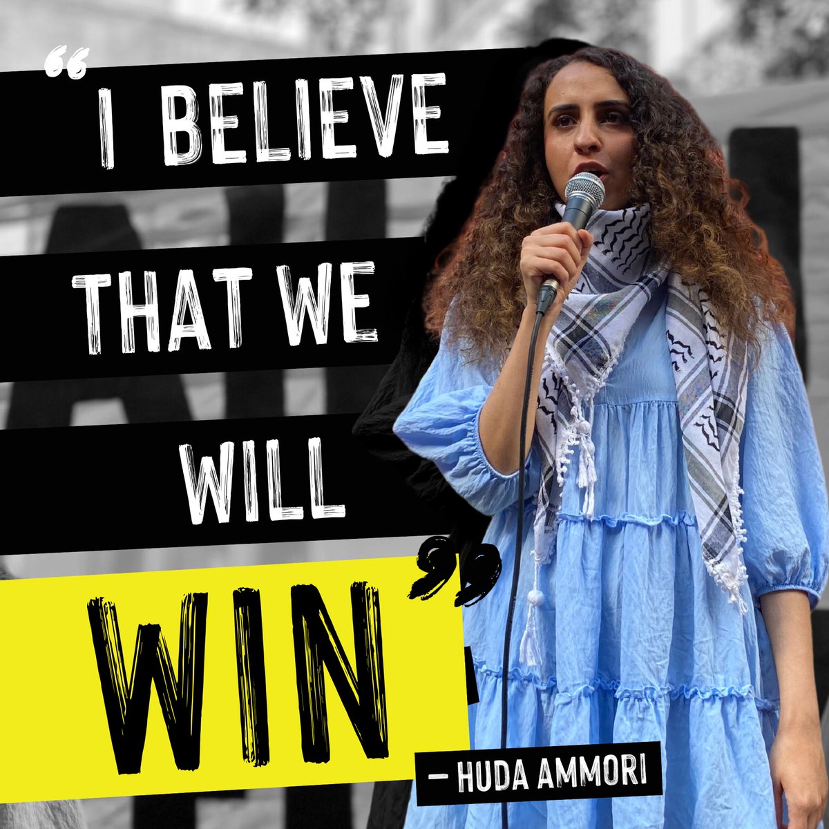 With love and courage to Huda Ammori for stepping out in defence of our freedoms in the UK, and in opposition to UK complicity in Israel’s genocide against the Palestinian people.

“I believe that we will win” - Huda Ammori.