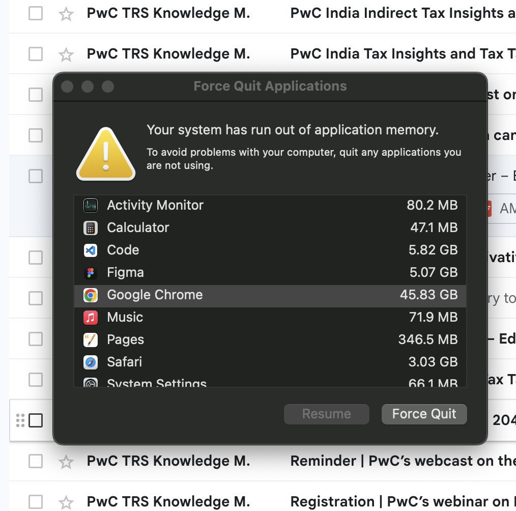 If Chrome has ever crashed your flow, retweet for solidarity. 

Let’s start a support group. 🤝