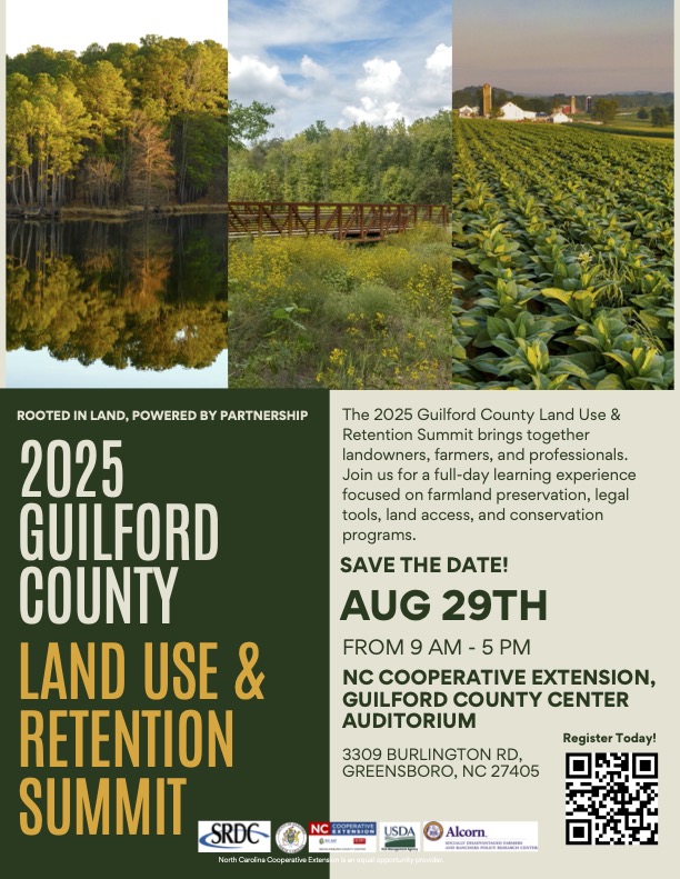 Rooted in land, powered by partnership! Sign up for our Guilford County Land Use &amp; Retention Summit! 🌳
Join us for a full-day learning experience focused on farmland preservation, legal tools, land access, and conservation programs on August 29th!
eventbrite.com/e/2025-guilfor…