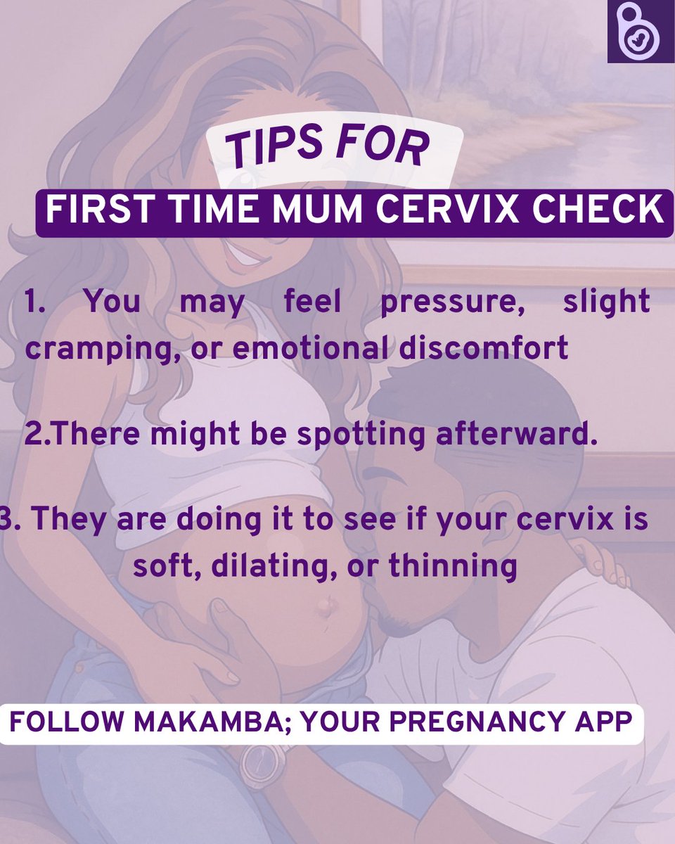 MyMakamba's tweet photo. Preggy Mamas, Here are a few things to know before going for your cervix check. 

Follow @MyMakamba for pregnancy content . https://t.co/AvL8HTqCdS