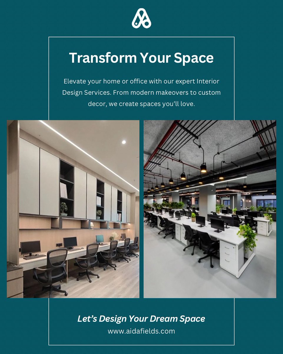 aidafieldsA's tweet photo. Take your workspace to the next level with our expert interior design services, From sleek modern makeovers to custom decor that reflects your brand’s personality, we’ll transform your office into a productivity powerhouse 💼✨
#OfficeGoals #InteriorDesign #WorkspaceWonder https://t.co/juFx9C7Zwq