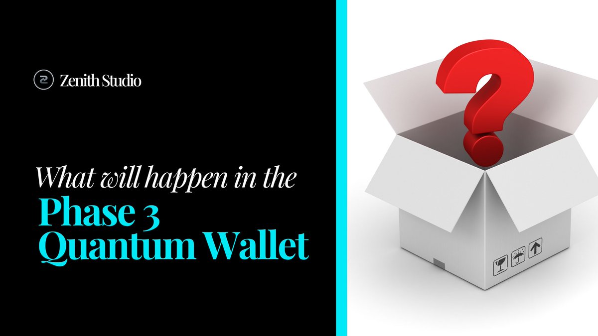 What will happen in Phase 3 of Zenith's Quantum Wallet?

Full Post-Quantum Signing.

If Phase 1 gave us SHA-512 encryption, and Phase 2 introduced lattice-based cryptography, Phase 3 is where it all comes together.

We’re integrating digital signature schemes like