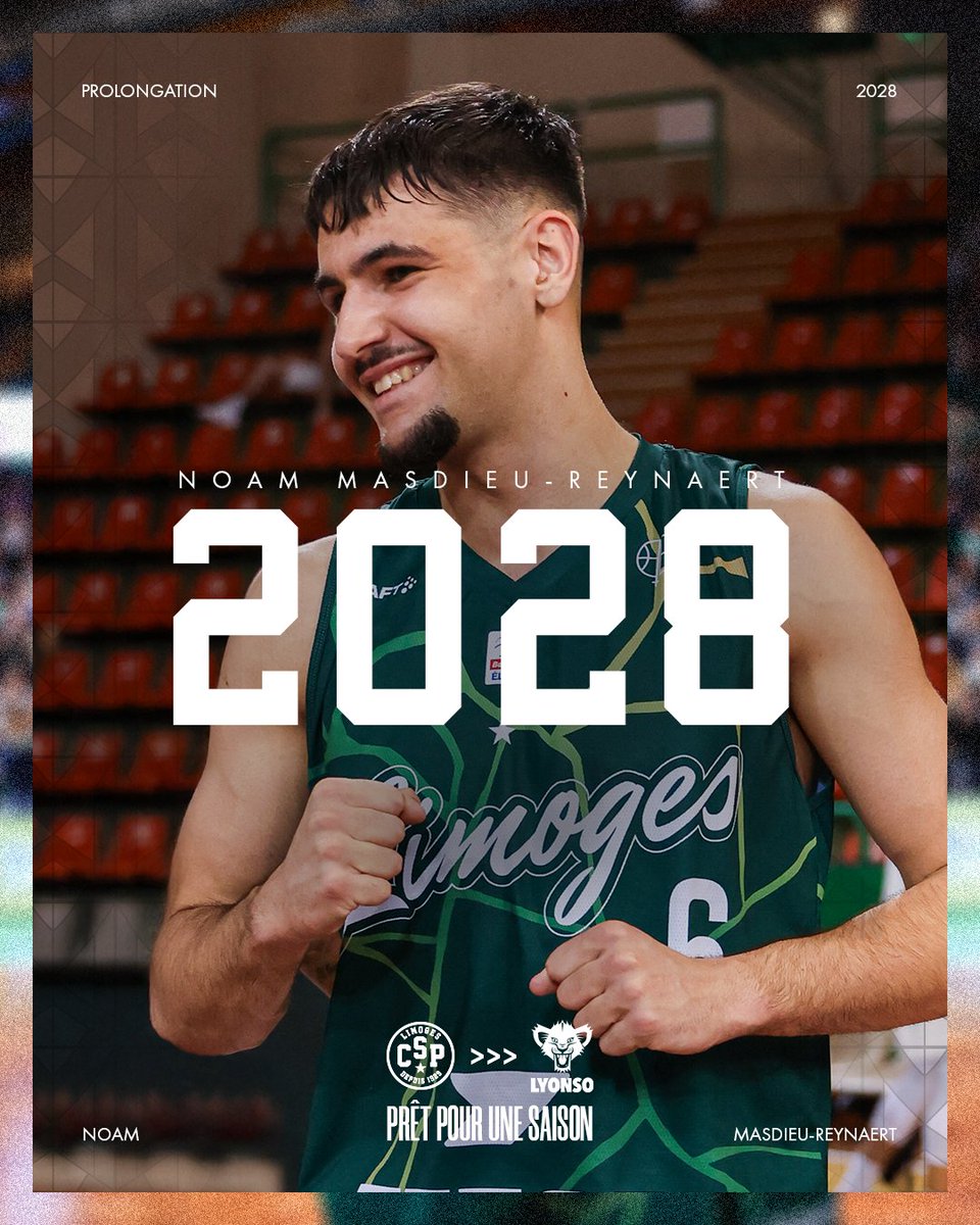Pendant que la direction sportive continue son travail sur la construction de l’équipe professionnelle, le Limoges CSP est fier d’annoncer la signature du premier contrat professionnel de Noam Masdieu-Reynaert, avec son club formateur jusqu’en 2028. 

Lors de la saison 2024-2025