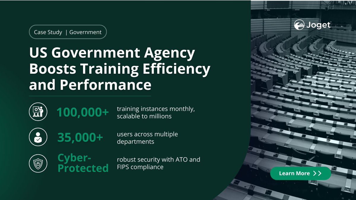 35K+ users. 100K+ trainings/month.

Discover how a top U.S. agency transformed upskilling with Joget.

🌍 Learn how DPI is modernizing gov services.

🗓️ July 30 | 📍Live on Zoom

👉 Register: hubs.li/Q03zt0560
