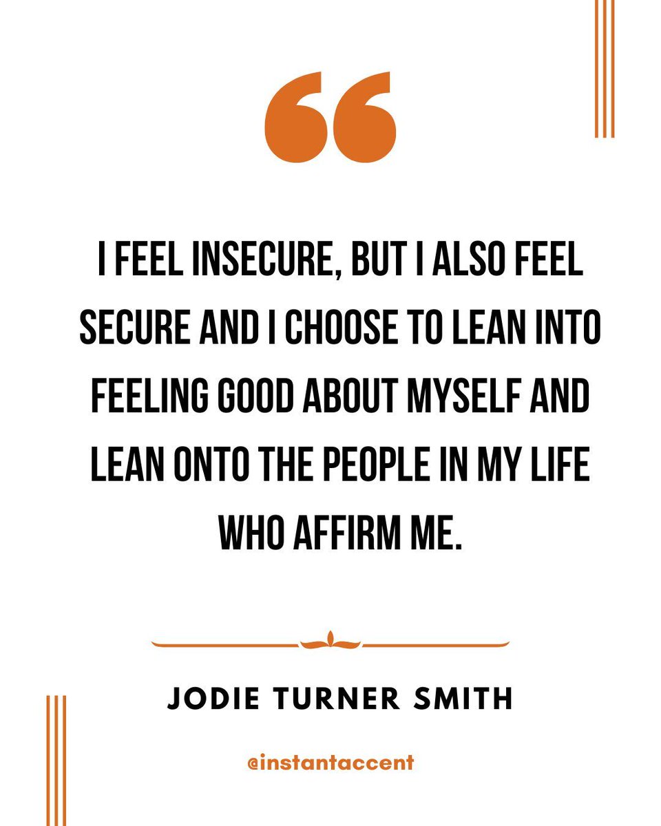 ⚡ A little mid-week motivation! ⚡  

This is a throwback from the incredible JODIE TURNER-SMITH reminding us that there is room for insecurity and security in this industry. The challenge is in the choice of which one to feed. 🤌  

For anyone that needed to hear this! 💪