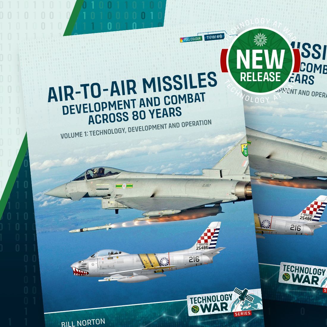 #newrelease 
Air-to-Air Missiles, Development and Combat Across 80 Years Volume 1: Technology, Development and Operation from our Technology@War series is now available!

✨ Save £3 off RRP until Wednesday 6th August — no code needed! ✨

 🛒Buy it here: helion.co.uk/military-histo…