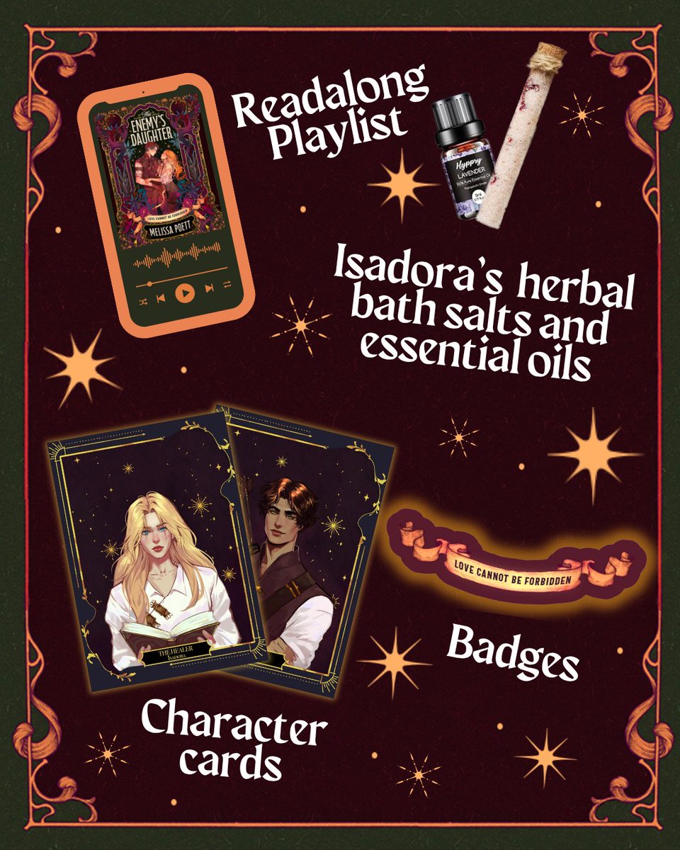 Want to get you hands on some exclusive The Enemy's Daughter merch?😱

Just pre-order the book and follow the link to upload your receipt! ✨

PLUS get 25% off if you order by TOMORROW through the Waterstones website with the code SUMMER25 🎉 bit.ly/44SgCBy