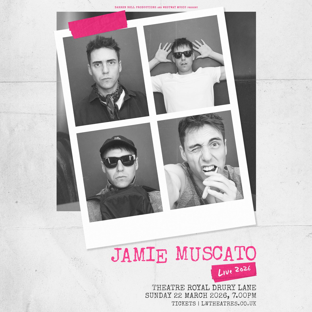 All That Dazzles (@atdazzles) on Twitter photo West End star <a href="/Jamiemuscato/">Jamie Muscato</a> will bring his solo concert to <a href="/TheatreRoyalDL/">Theatre Royal Drury Lane</a> for one night only on 22nd March 2026, coinciding with his album 'Live London 2024' available now through <a href="/MusicWestway/">Westway Music</a>.
Tickets from lwtheatres.co.uk/theatres/theat… West End star <a href="/Jamiemuscato/">Jamie Muscato</a> will bring his solo concert to <a href="/TheatreRoyalDL/">Theatre Royal Drury Lane</a> for one night only on 22nd March 2026, coinciding with his album 'Live London 2024' available now through <a href="/MusicWestway/">Westway Music</a>.
Tickets from lwtheatres.co.uk/theatres/theat…
