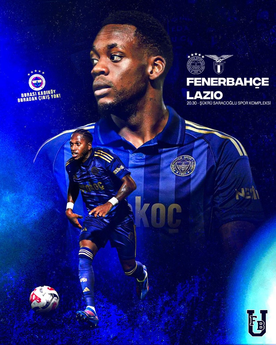 🏆Hazırlık Maçı
⚽ Fenerbahçe - S.S. Lazio
🏟 Fenerbahçe Şükrü Saracoğlu Spor Kompleksi
🕖 20.30
#FenerinMaçıVar